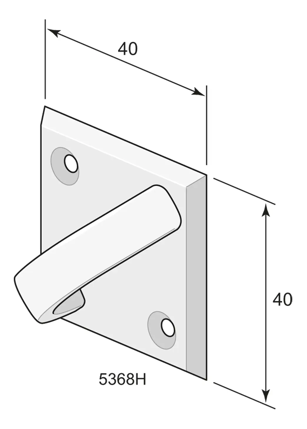 Gysinge 5368 skuffehåndtak forniklet