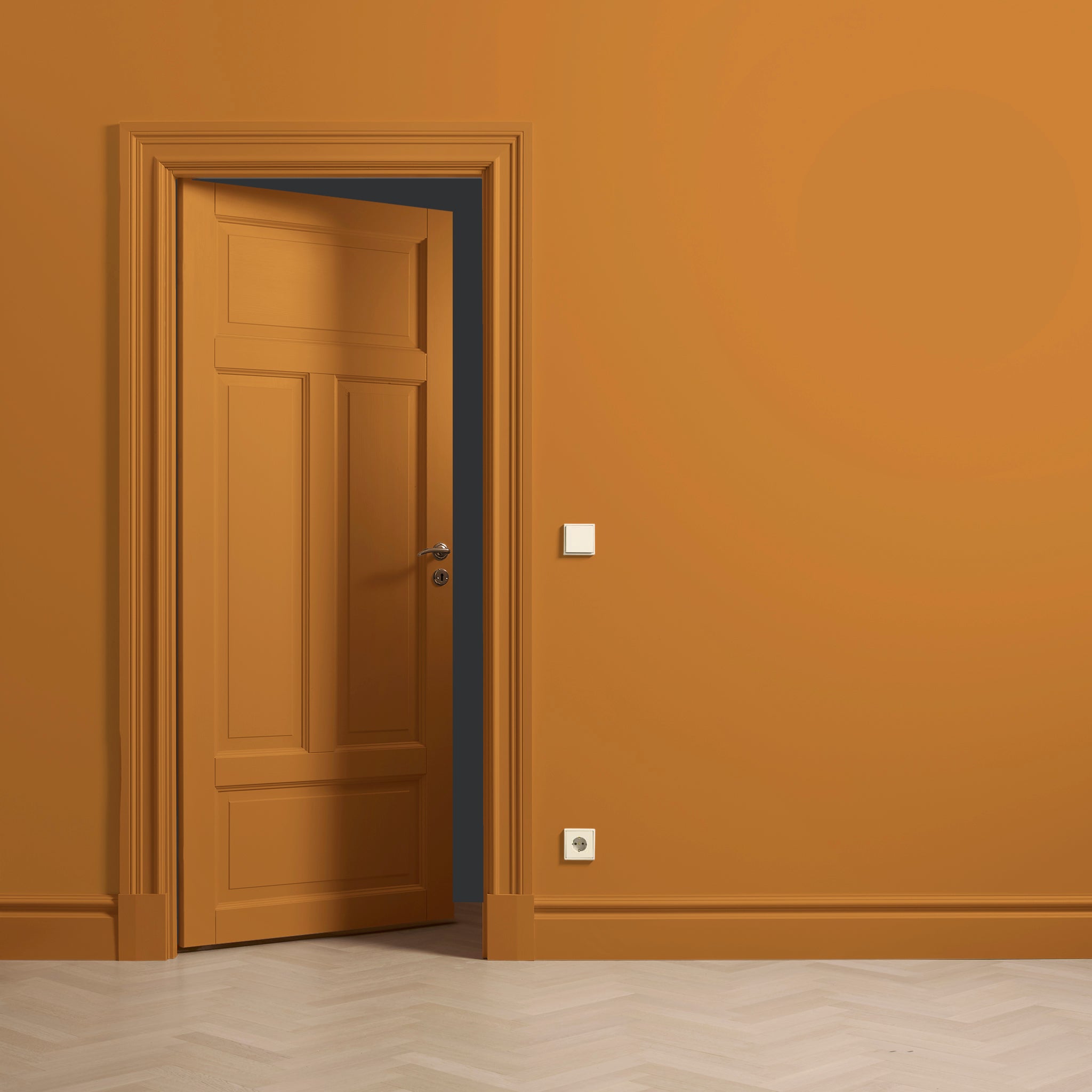 Toniton Ochre 03 snekkermaling halvmatt 750 ml oker
