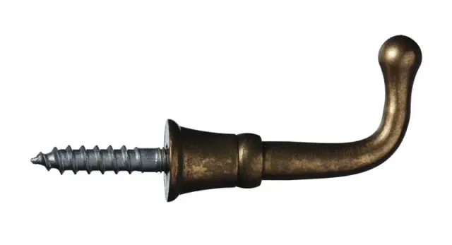 Gysinge skrukrok messing mellom kleskrok