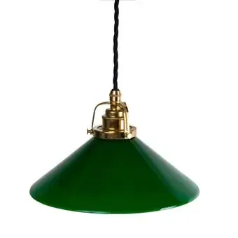 Gysinge skomakerlampe stor grønn skjerm E27 svart