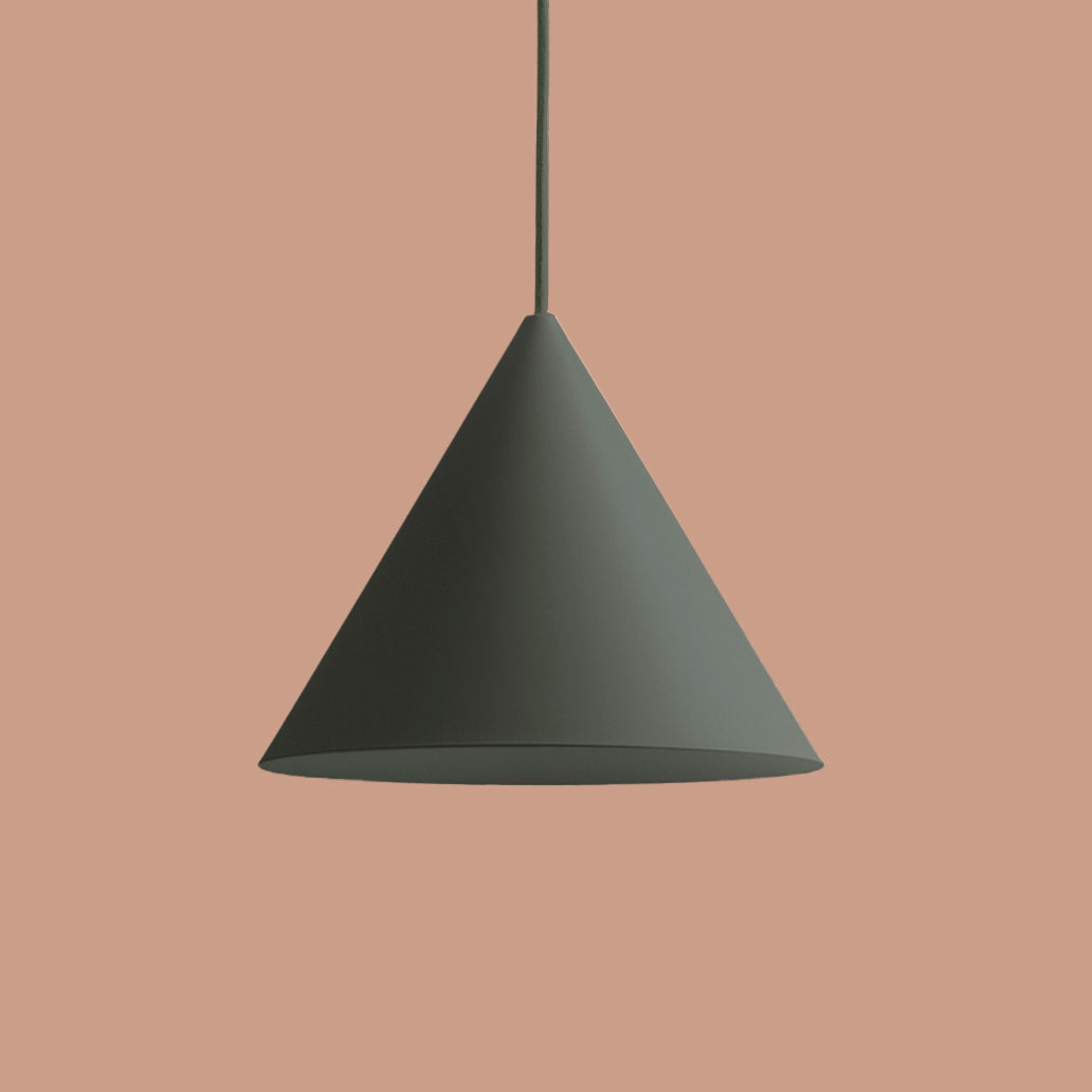 Toniton Cone 300 pendellampe Ash Green matt