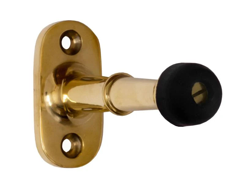 Ovolin dørstopper messing gulv 45 mm