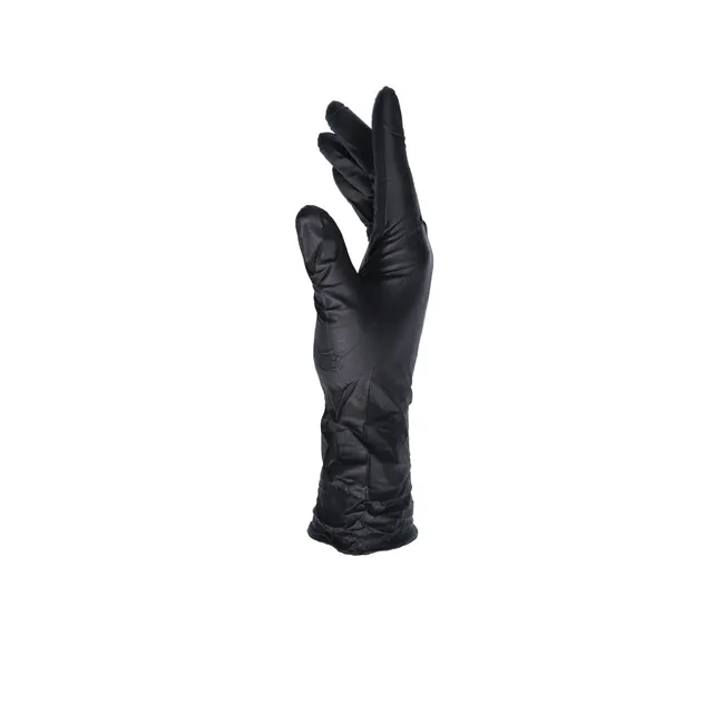 Finixa Long Cuff nitrilhansker L sort 60-pk
