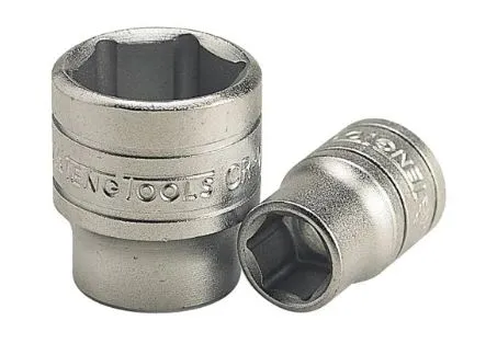 C. Christoffersen Pipe 3/8 sekskantpipe mattforkrommet