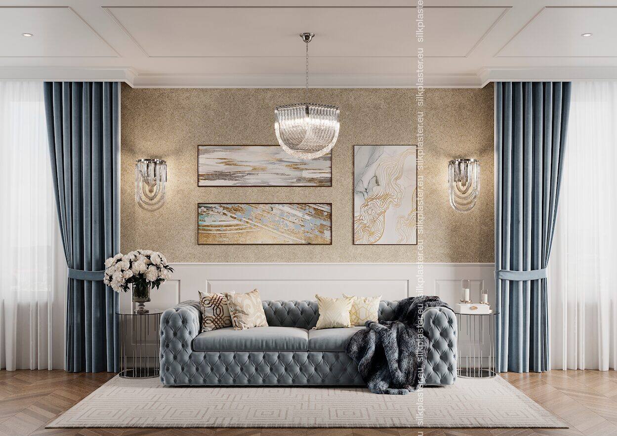 Silk Plaster Versailles 2 flytende tapet gullglans