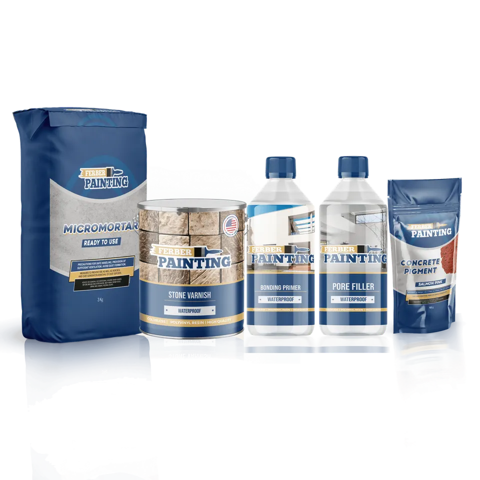 Ferber Painting Microcement Kit mikrosement gulv vegg sett
