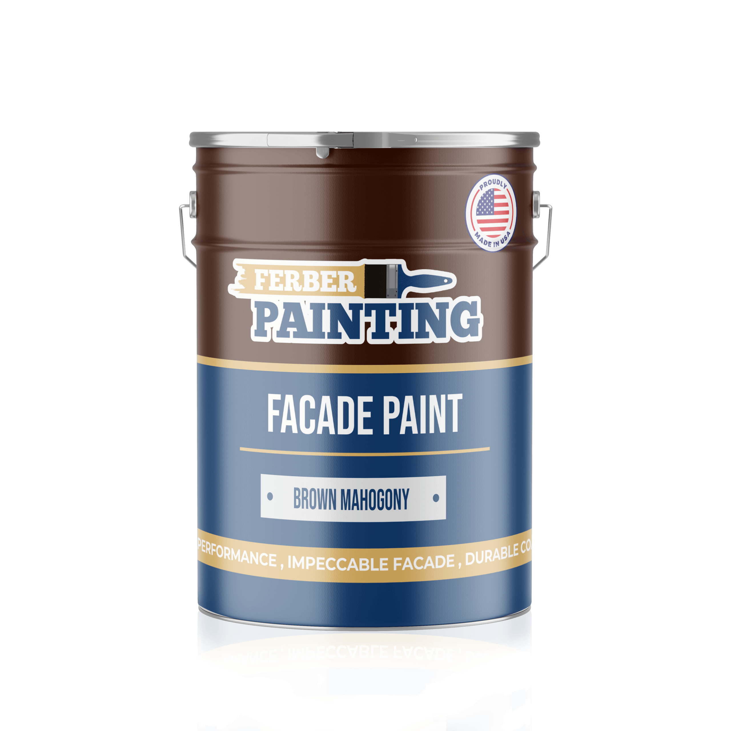 Ferber Painting Facade Brown Mahagony fasademaling matt