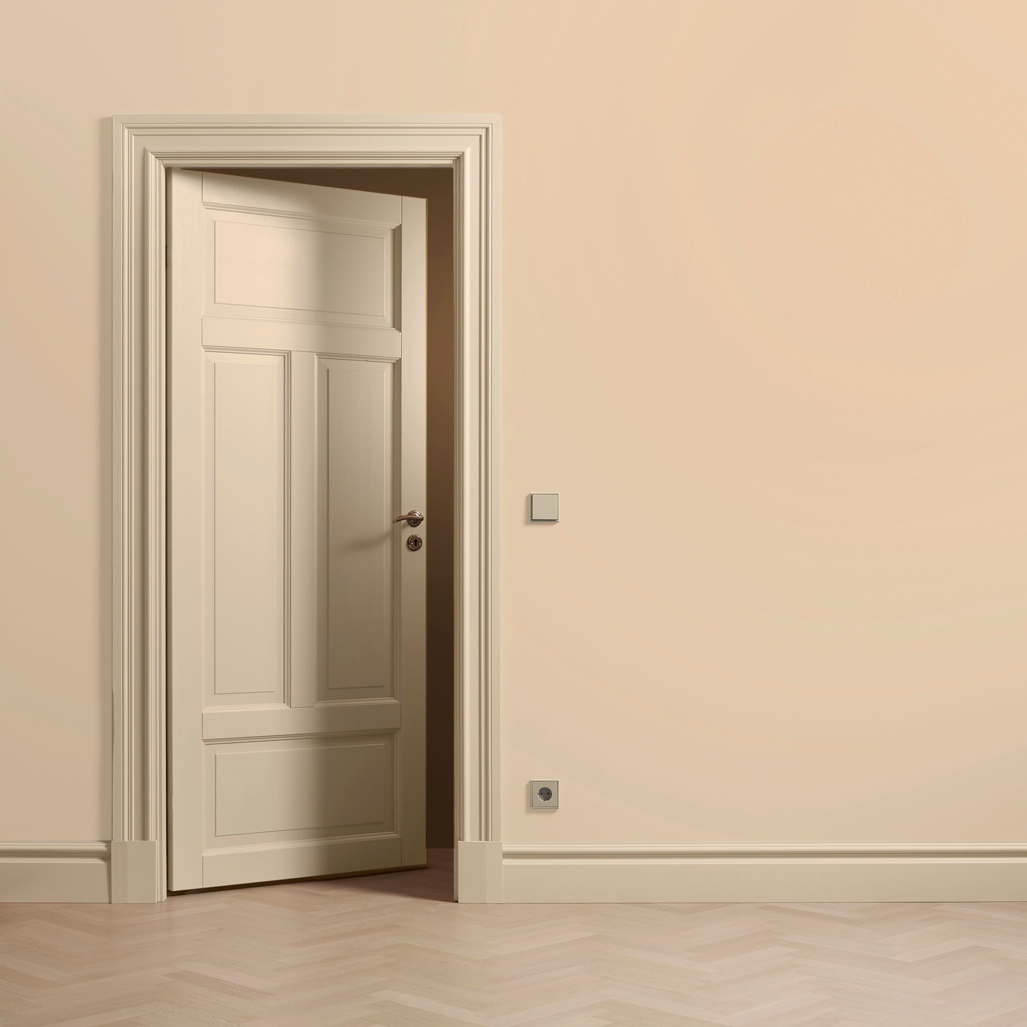 Toniton Nougat 01 veggmaling fargeprøve ark beige