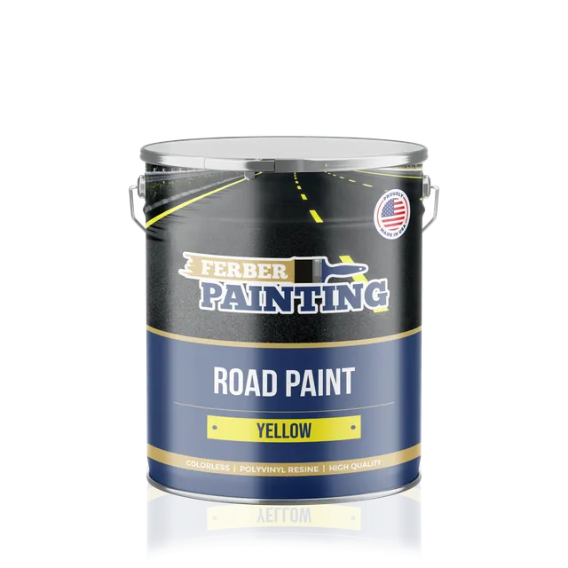 Ferber Painting Road Paint vegmaling gul slitesterk