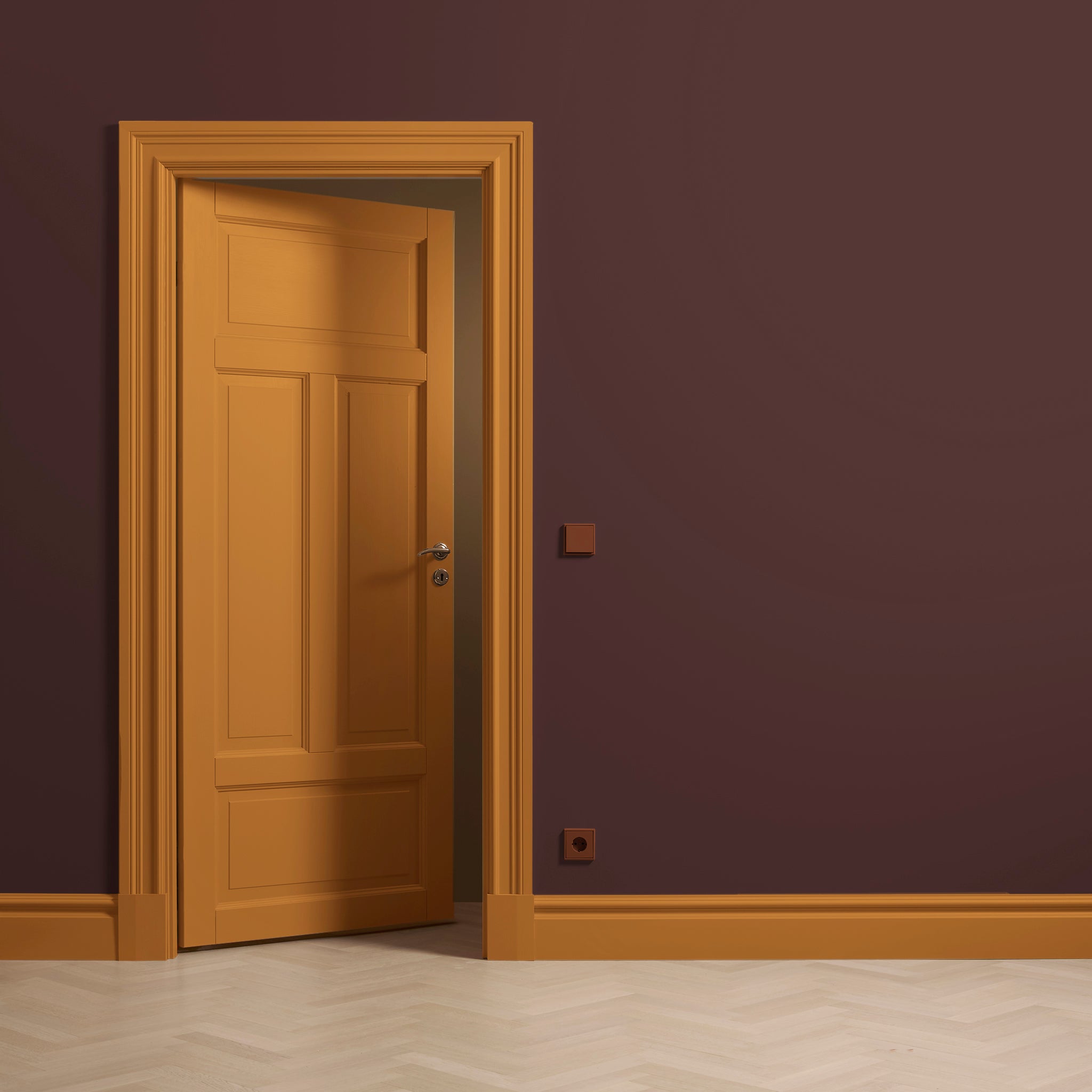 Toniton Ochre 03 snekkermaling halvmatt 750 ml oker
