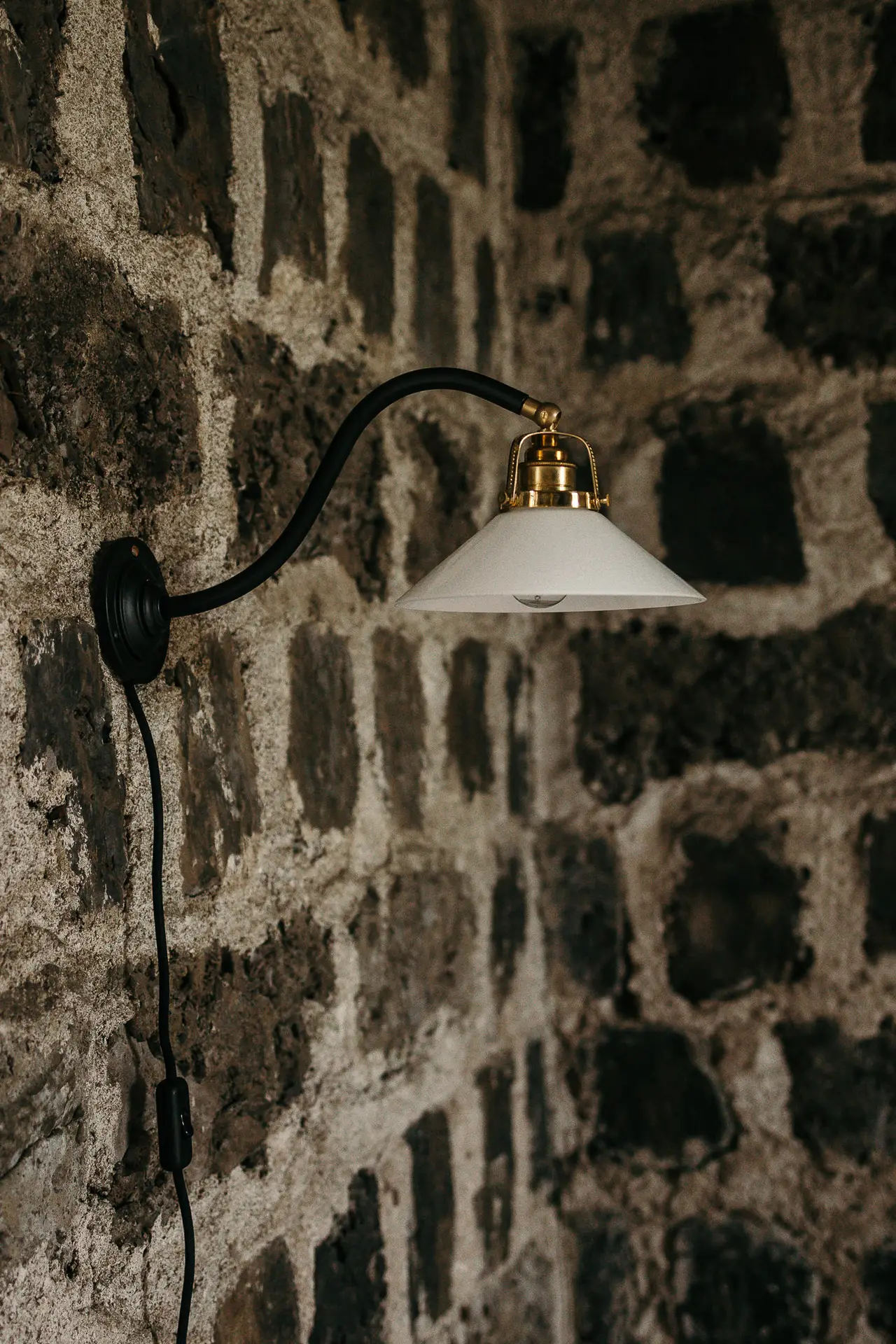 Gysinge Pelles enkel vegglampe svart jern
