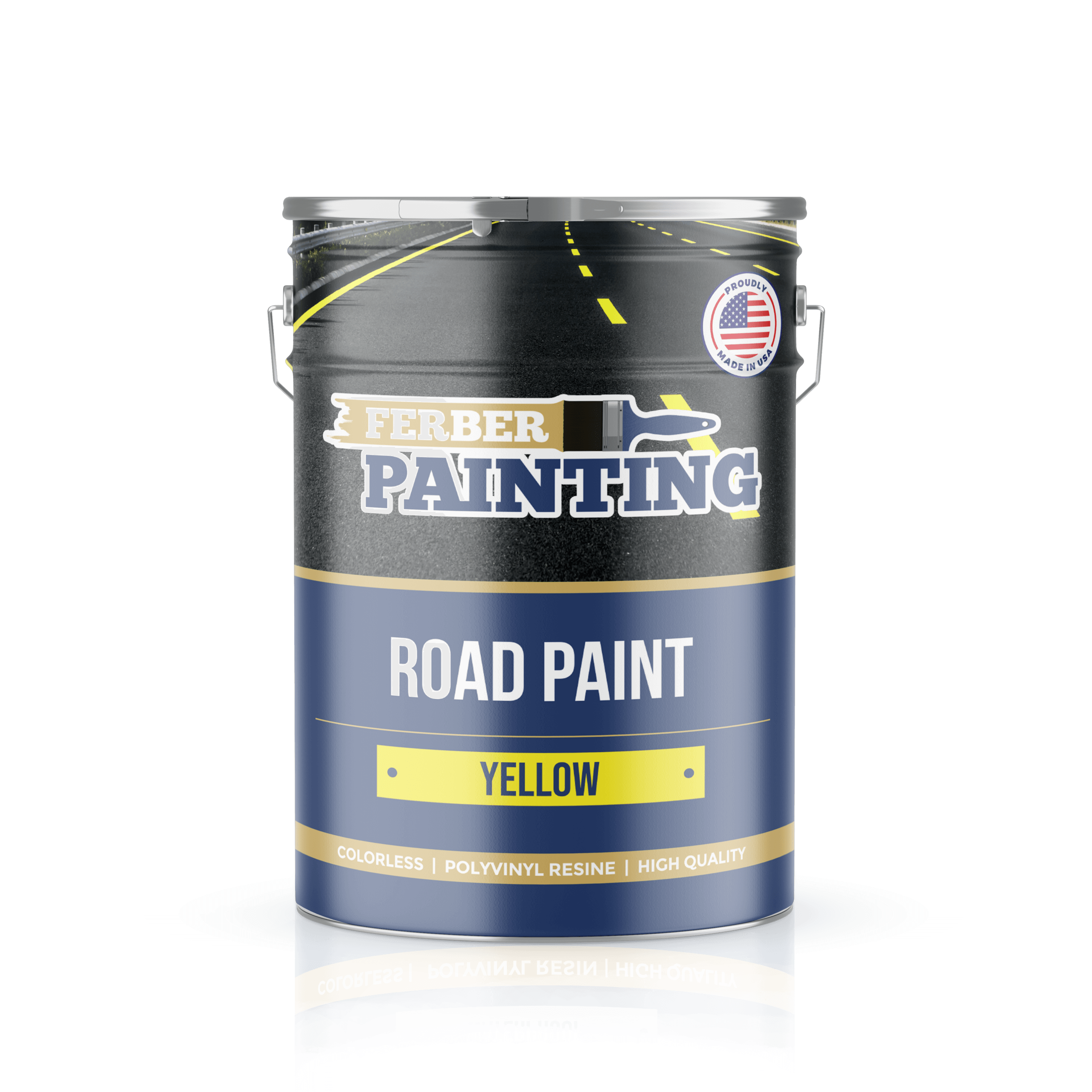 Ferber Painting Road Paint vegmaling gul slitesterk
