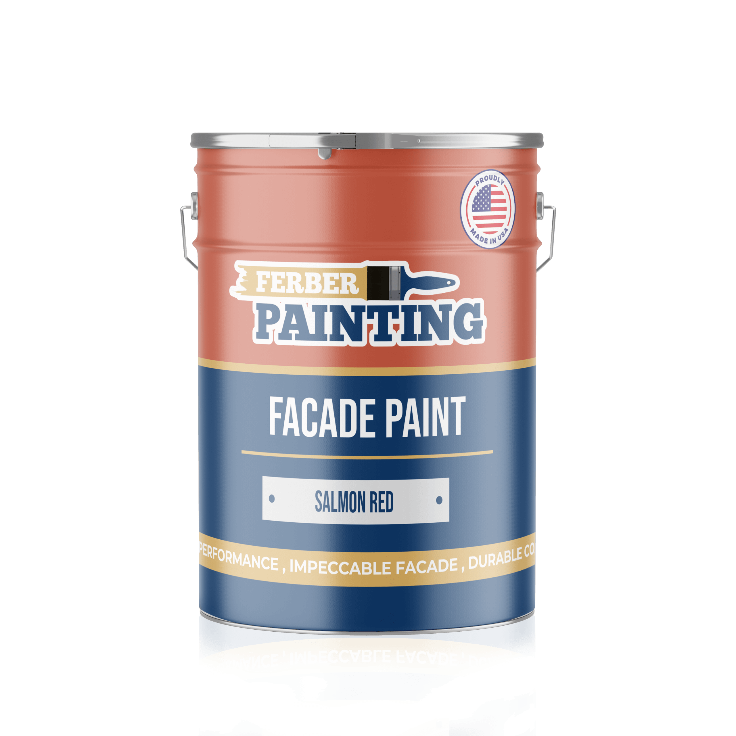 Ferber Painting fasademaling lakserød matt dekkende