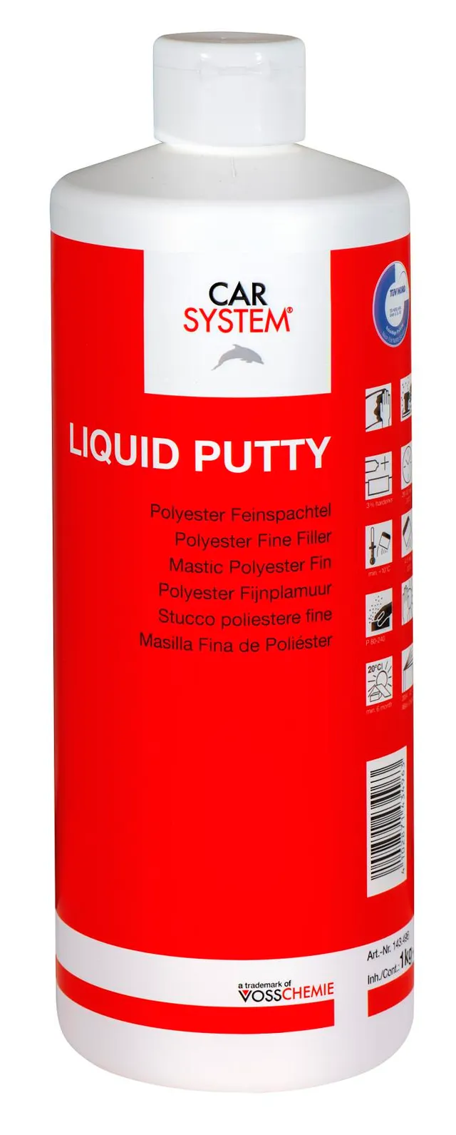 CS Liquid Putty finsparkel 1 kg slett resultat