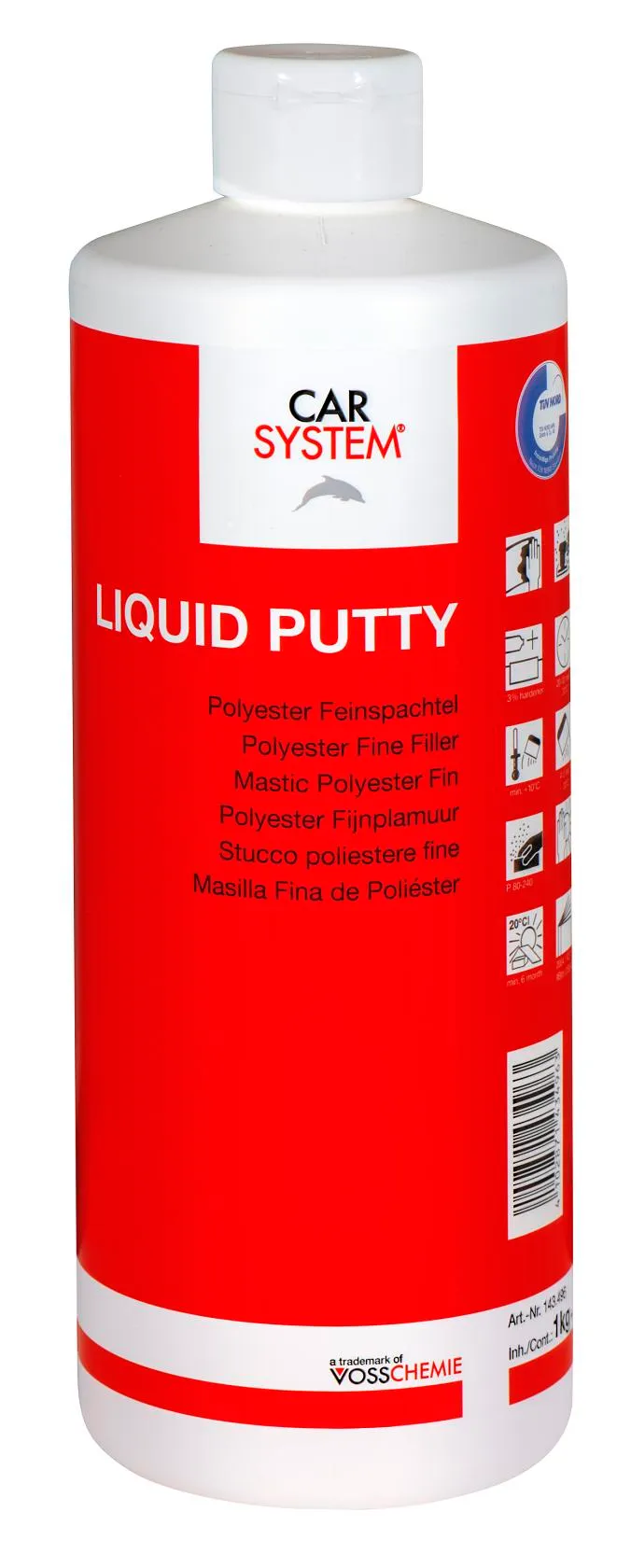 CS Liquid Putty finsparkel 1 kg slett resultat