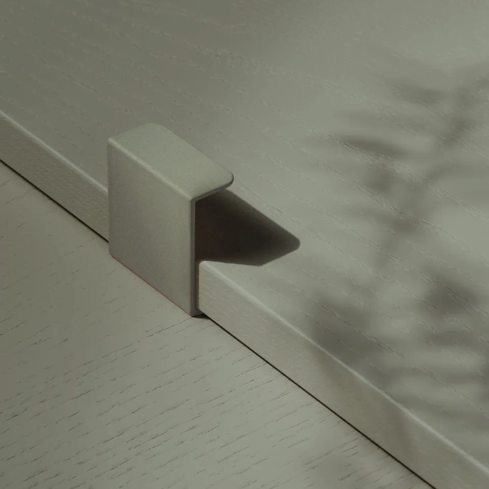 Toniton Hide 40 møbelknott Ash Green metall