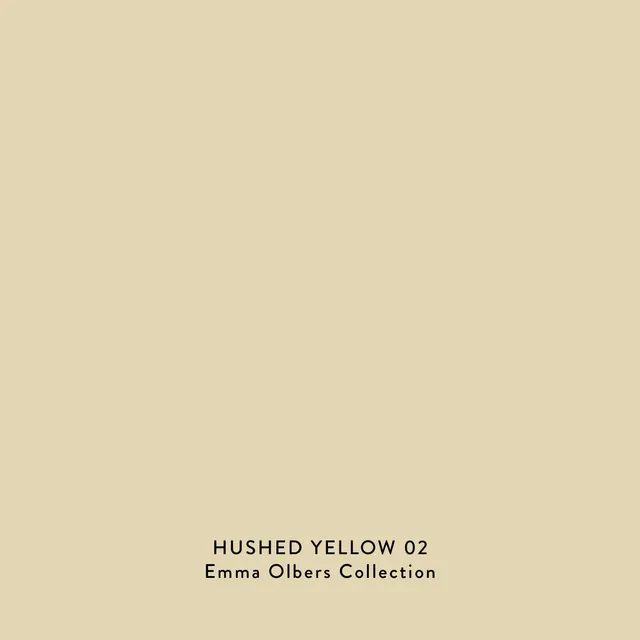 Toniton Hushed Yellow 02 veggmaling fargeprøve matt