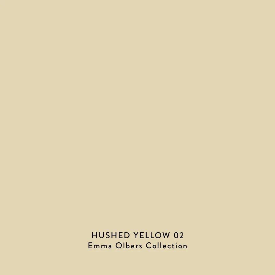 Toniton Hushed Yellow 02 veggmaling fargeprøve matt