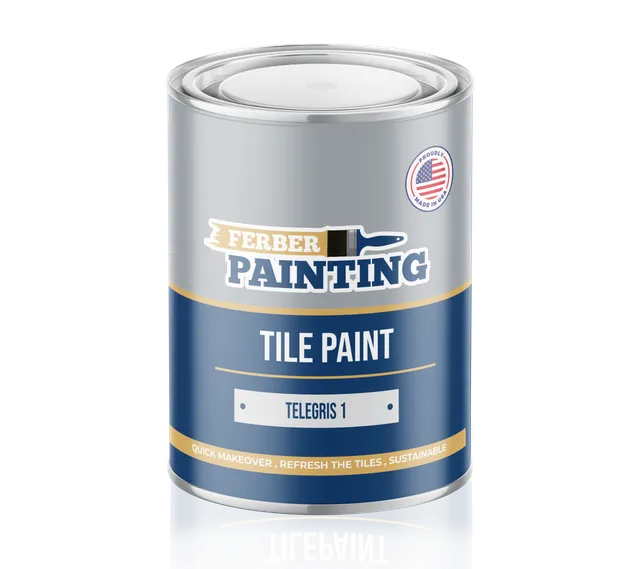 Ferber Painting Tile Paint Telegris flismaling telegrå vaskbar