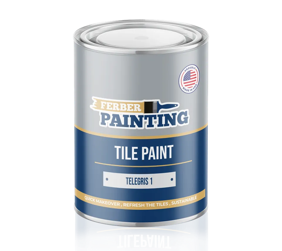 Ferber Painting Tile Paint Telegris flismaling telegrå vaskbar