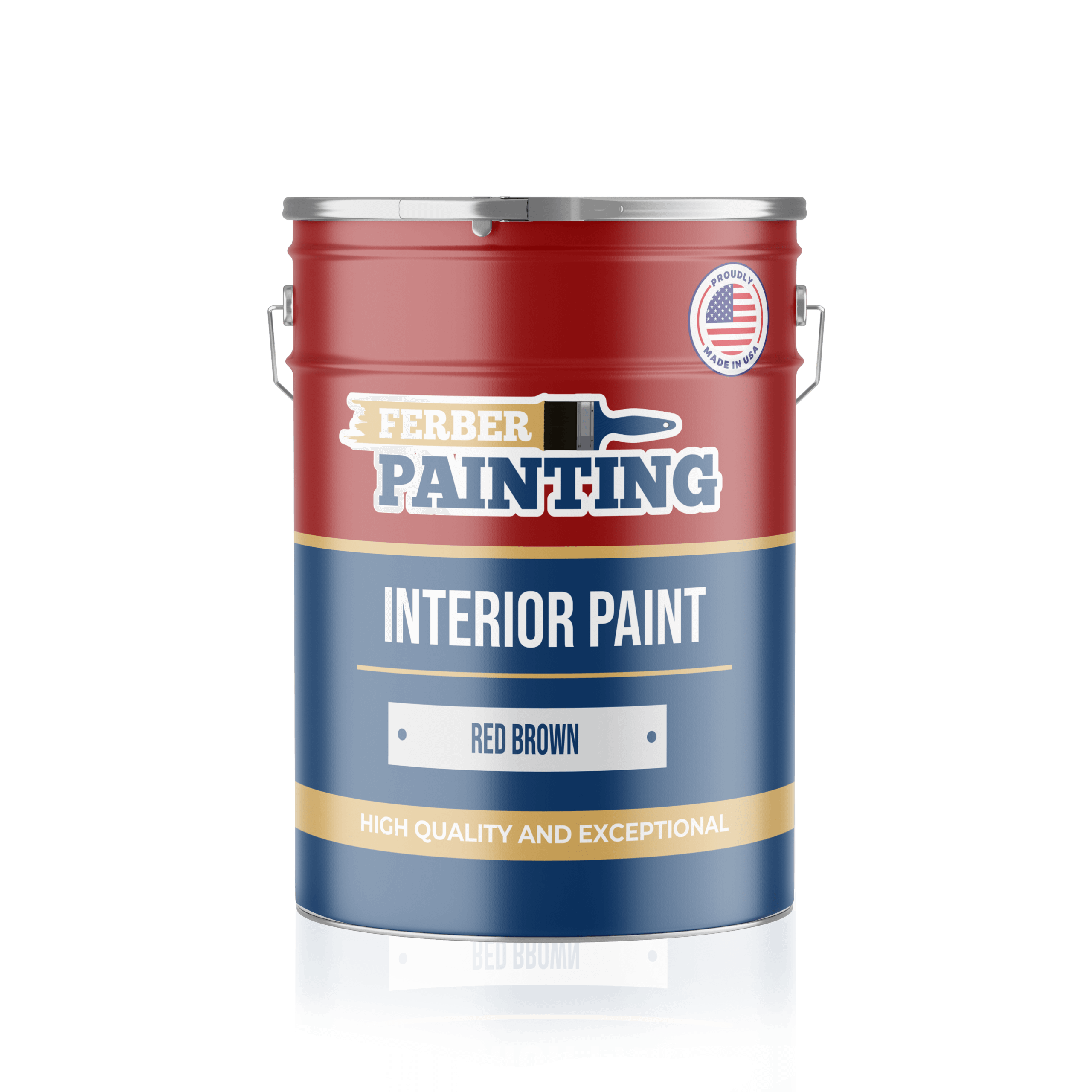 Ferber Painting interiørmaling rødbrun matt vaskbar