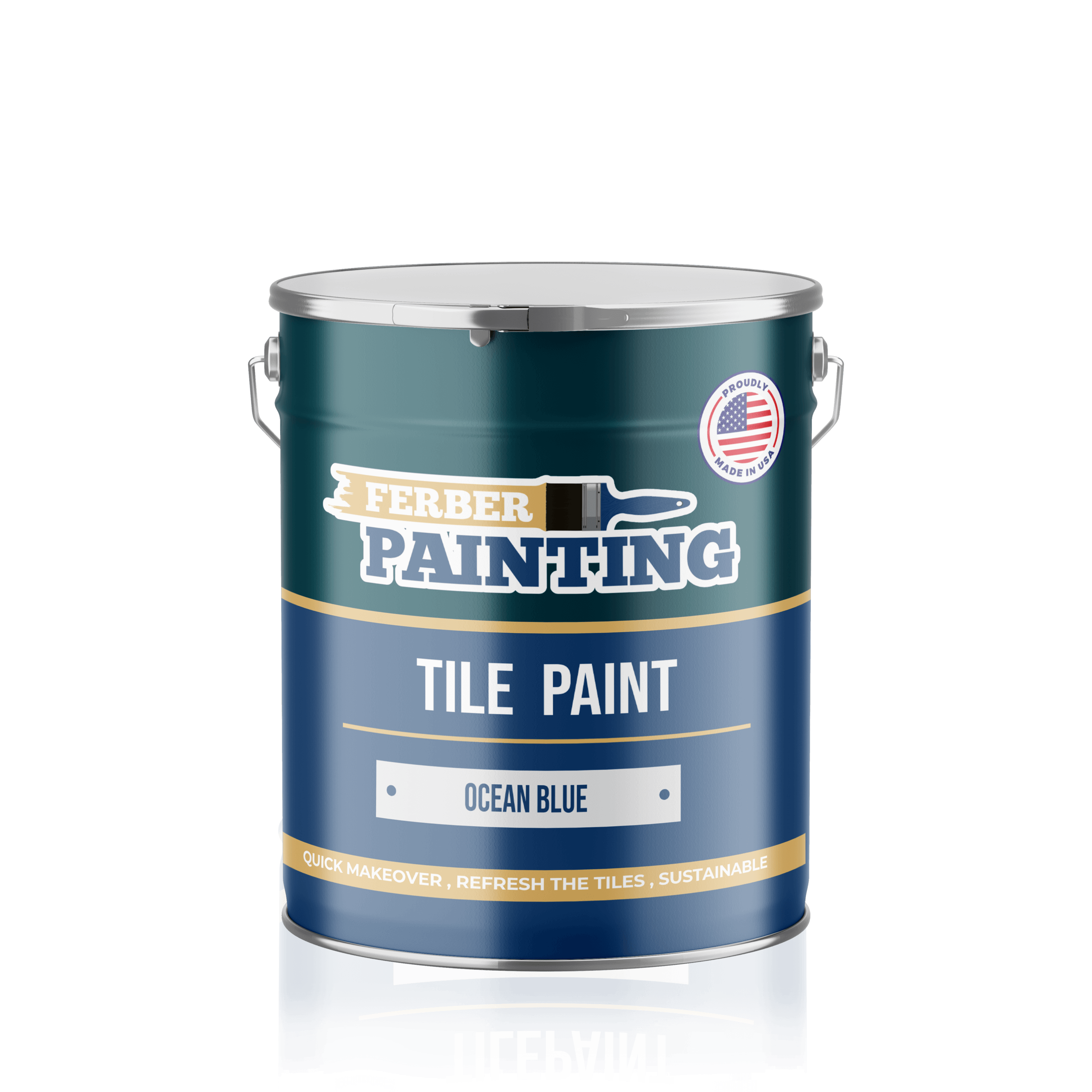 Ferber Painting Tile Paint Ocean Blue flismaling havblå vaskbar