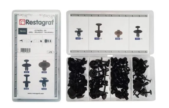 Restagraf 70155 sortimentsboks plastnagler bil