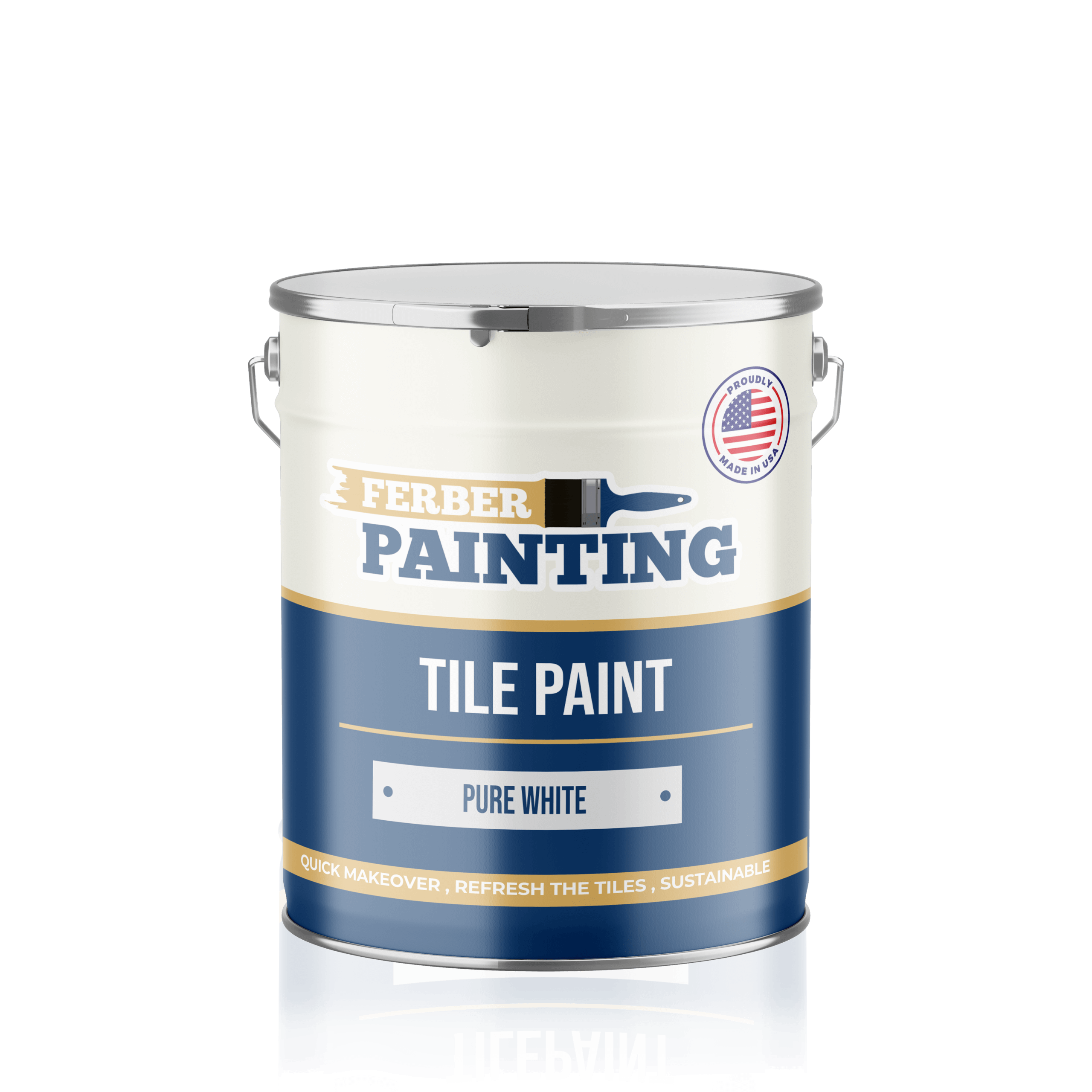 Ferber Painting Tile Paint Pure White flismaling hvit vaskbar