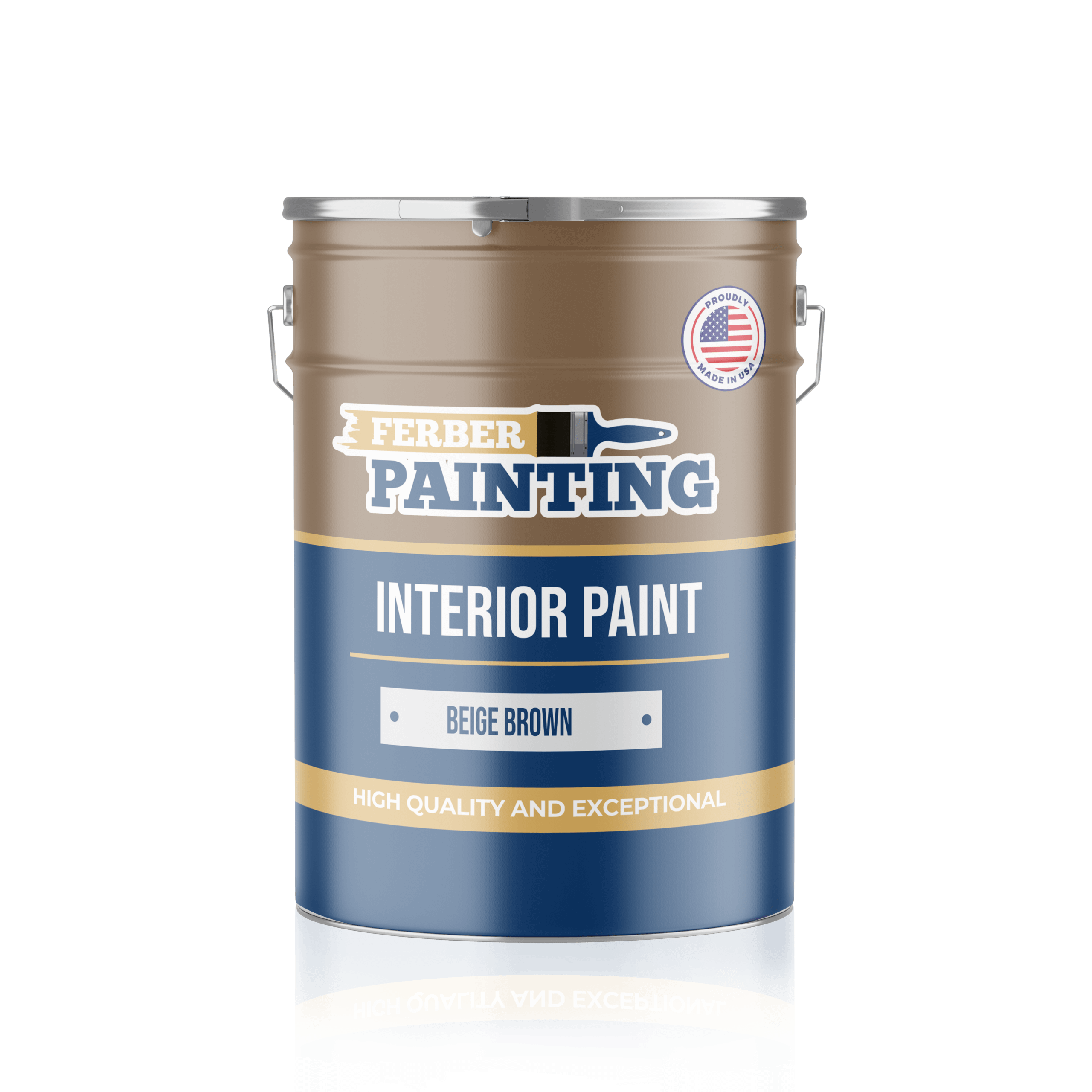 Ferber Painting interiørmaling beigebrun matt vaskbar