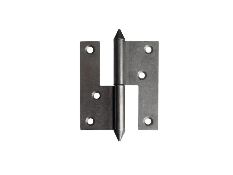 Gysinge stolpehengsel 110x102x3 mm høyre ubehandlet jern
