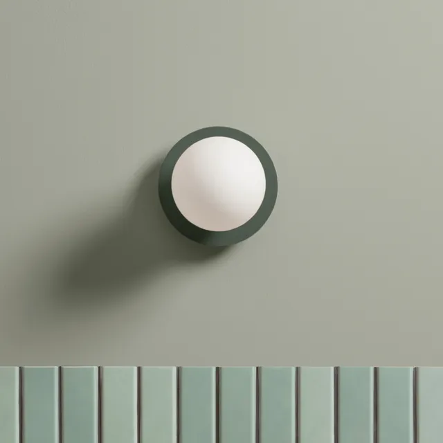 Toniton Circle 160 vegglampe Ash Green IP44