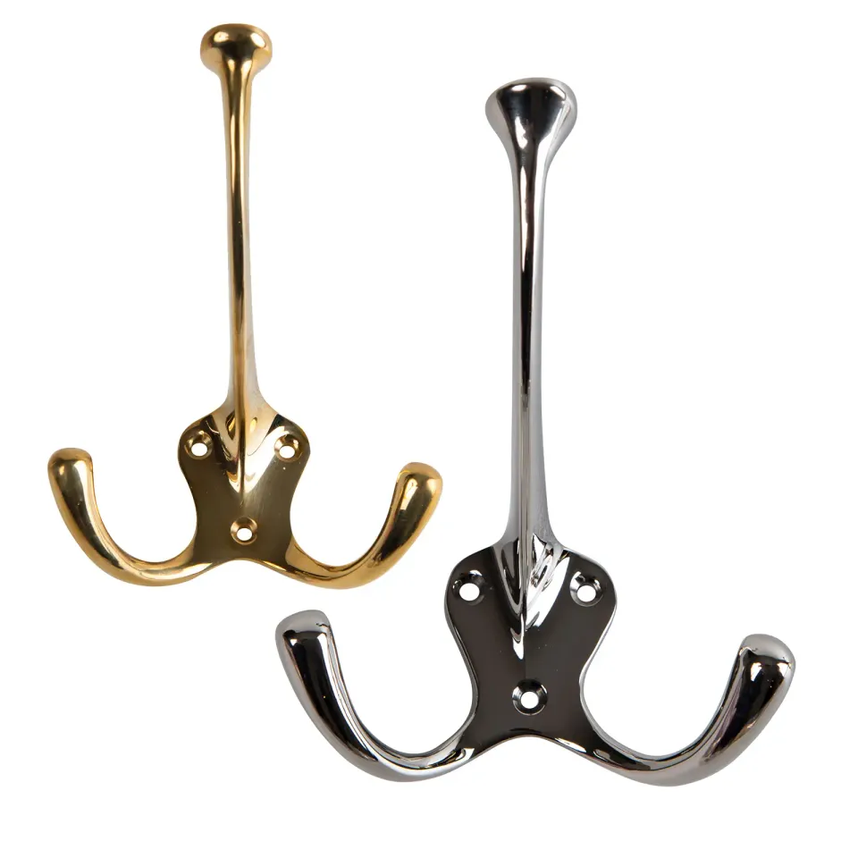 Gysinge dobbel kleskrok messing 118 mm klassisk