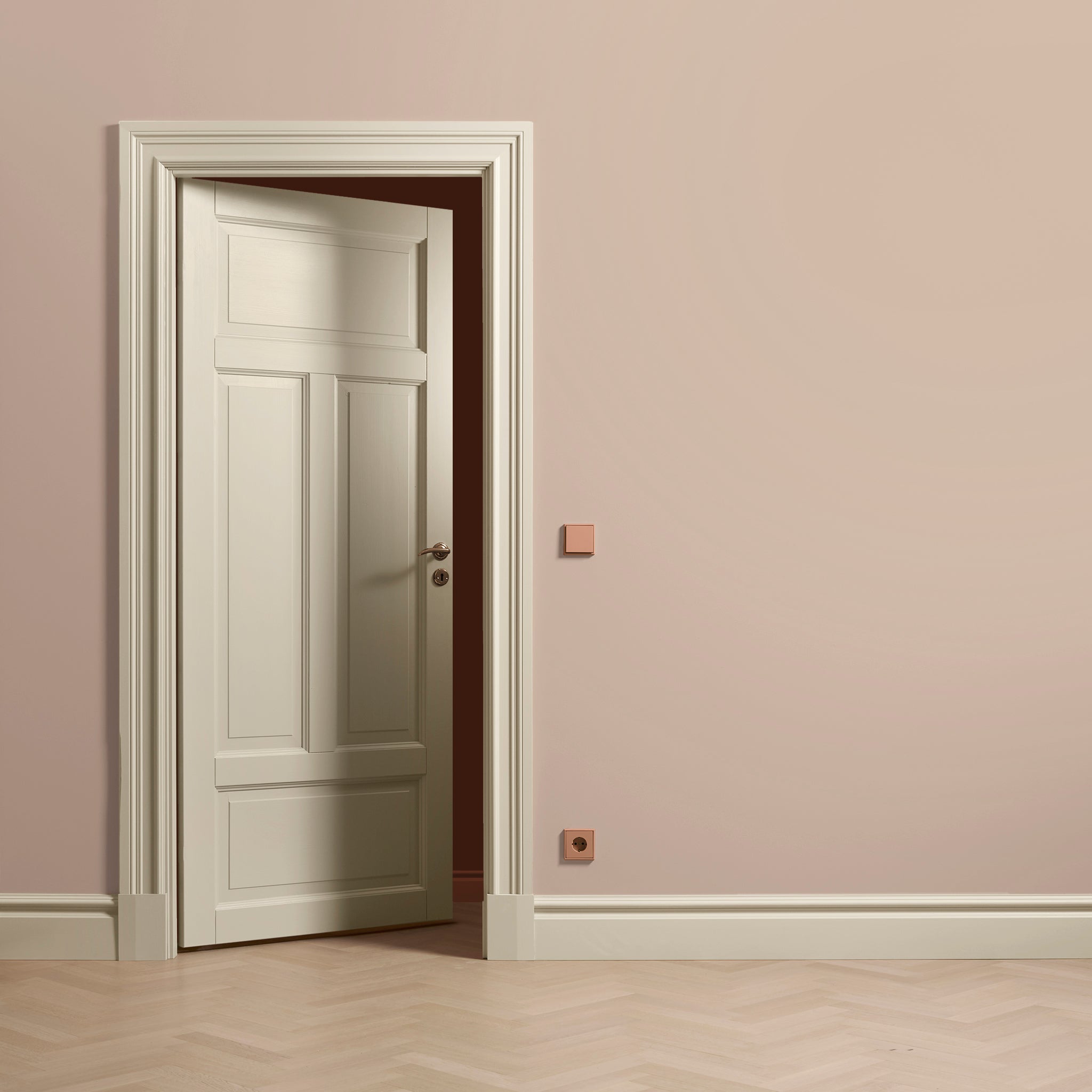 Toniton Les Couleurs Peach 02 stikkontakt bryter