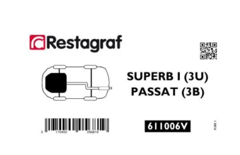 Restagraf 611006V festesett underskjerm Passat