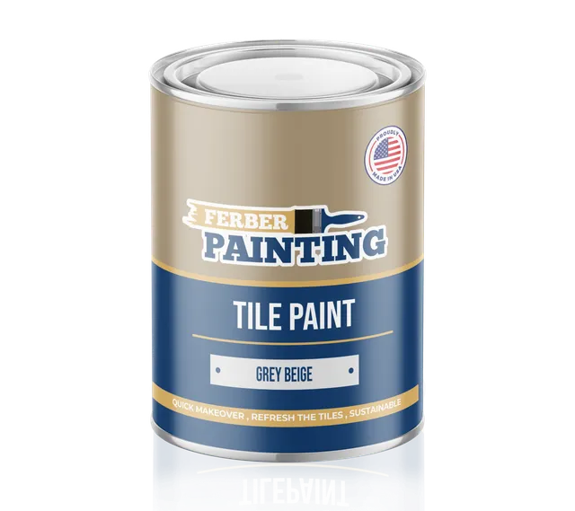 Ferber Painting flismaling gråbeige for bad