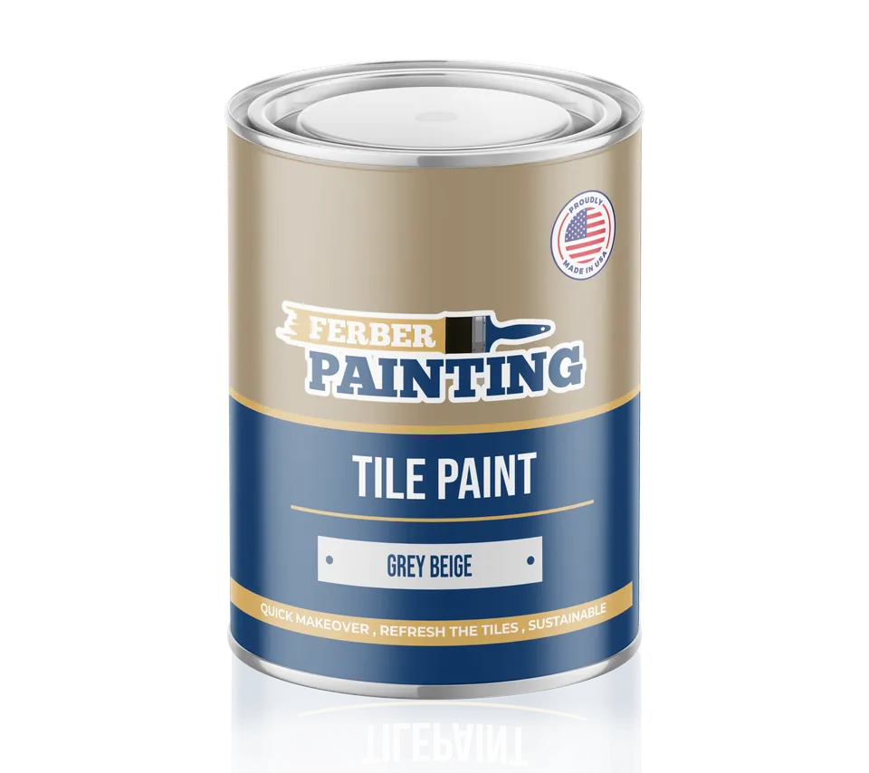 Ferber Painting flismaling gråbeige for bad