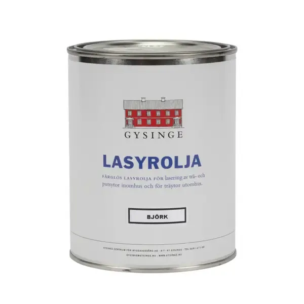 Gysinge Bjørklasyr lasurolje 1 l gulbrun