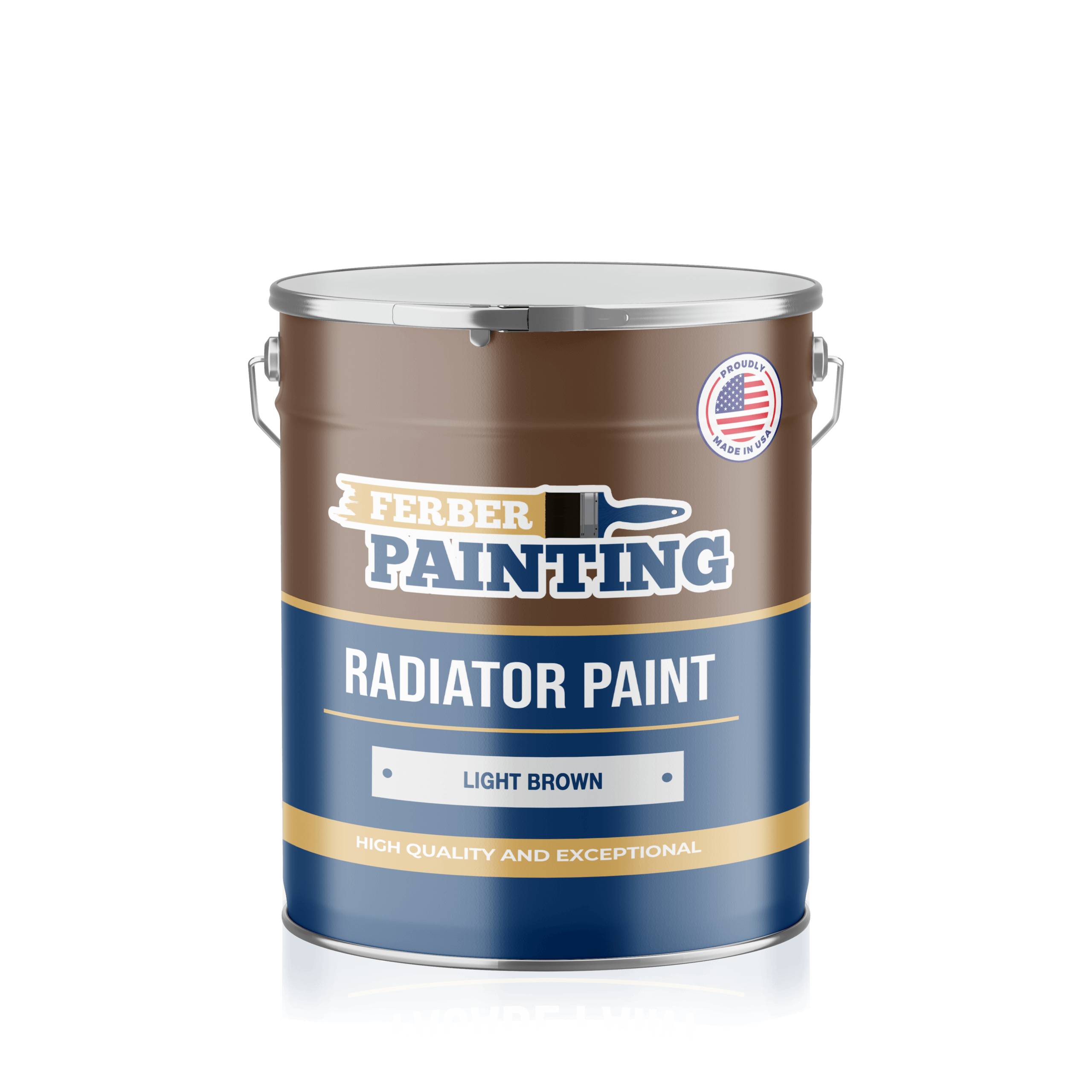 Ferber Painting Radiator Paint Mahogany Brown varm bestandig