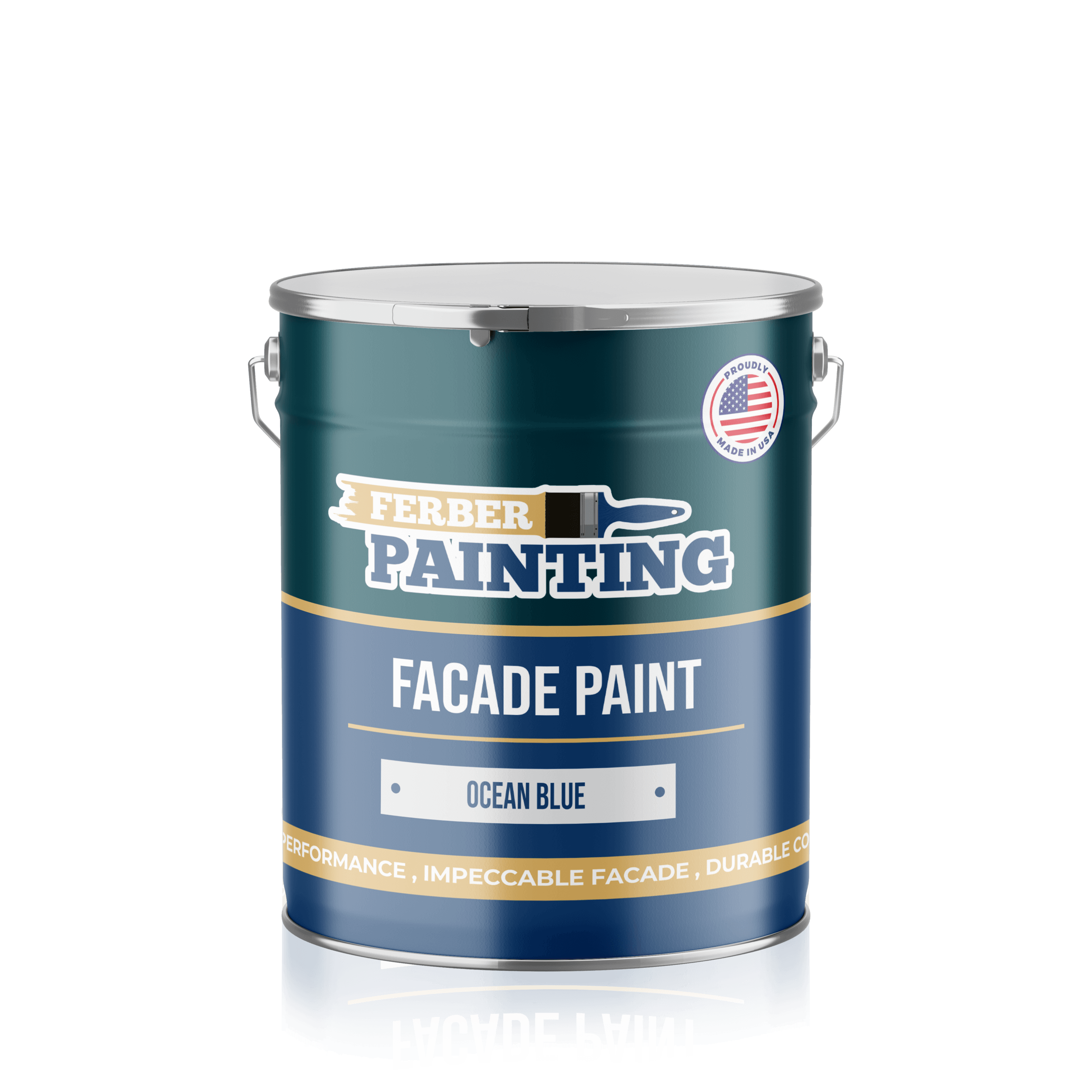 Ferber Painting fasademaling havblå utemaling værbestandig