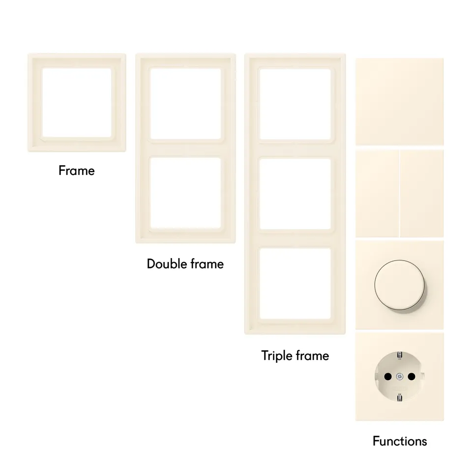 Toniton Frames Sunny White 01 ramme enkel matt hvit