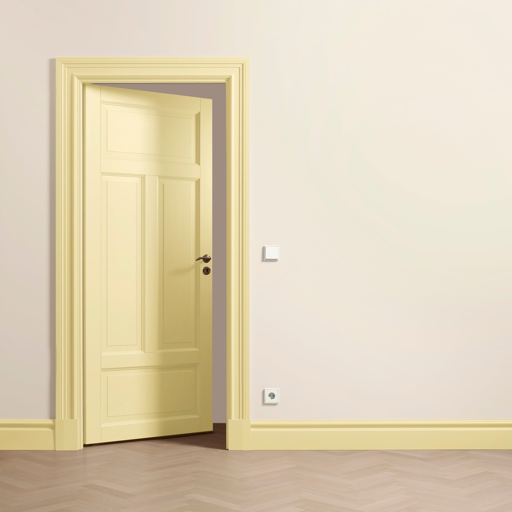 Toniton Pale Yellow 01 snekkermaling halvmatt 750 ml gul