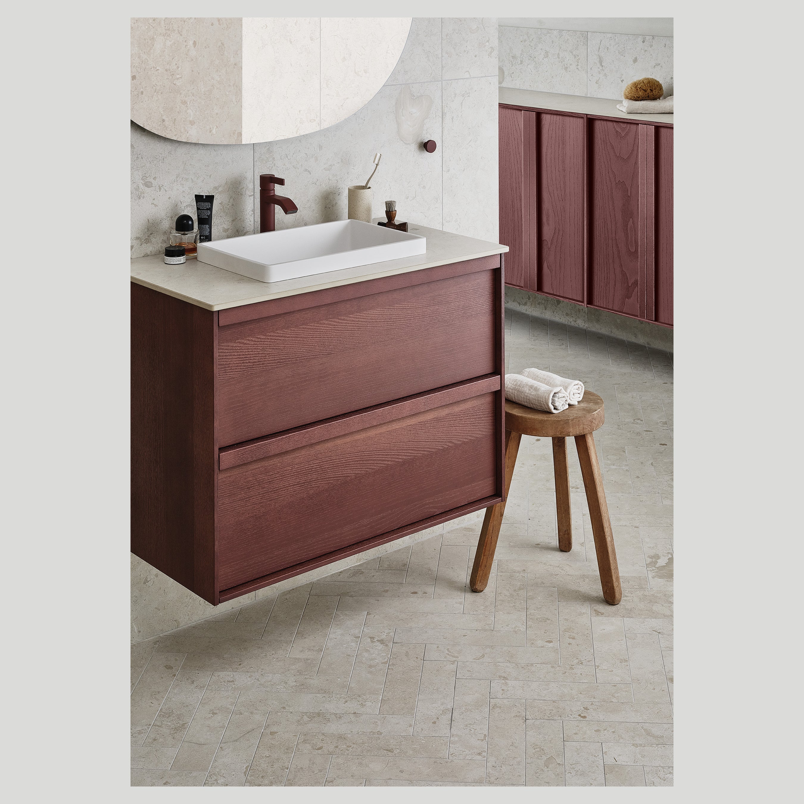 Toniton Arch 02 servantbatteri Reddish Brown matt