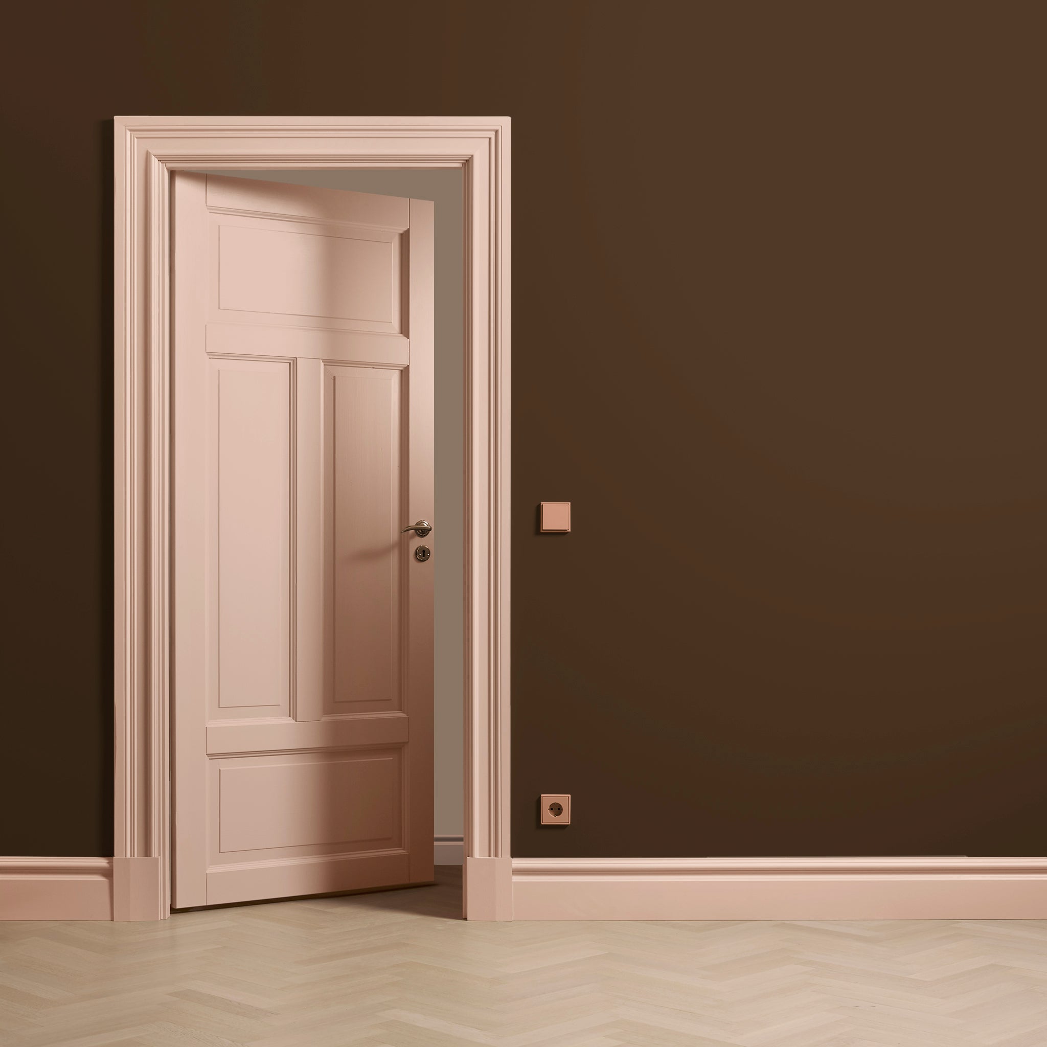 Toniton Les Couleurs Peach 02 stikkontakt bryter