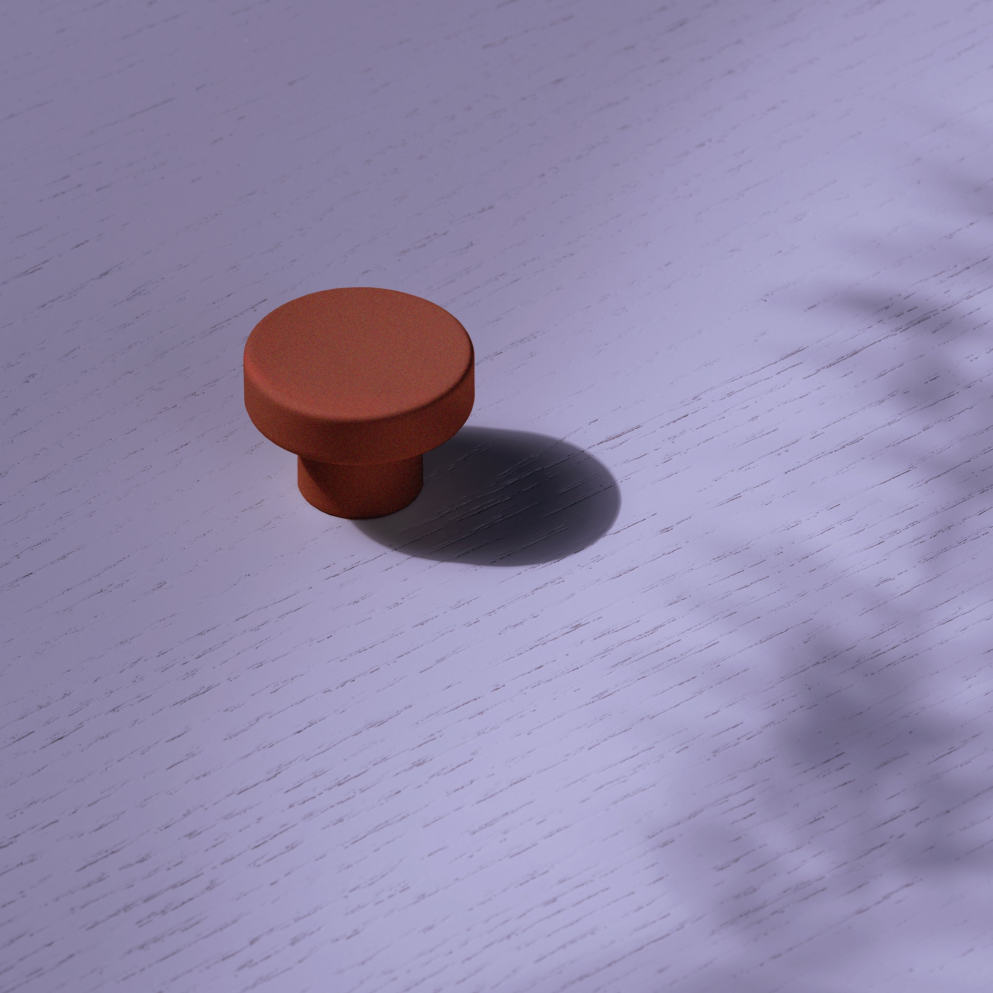 Toniton Circular Reddish Brown knott matt rødbrun