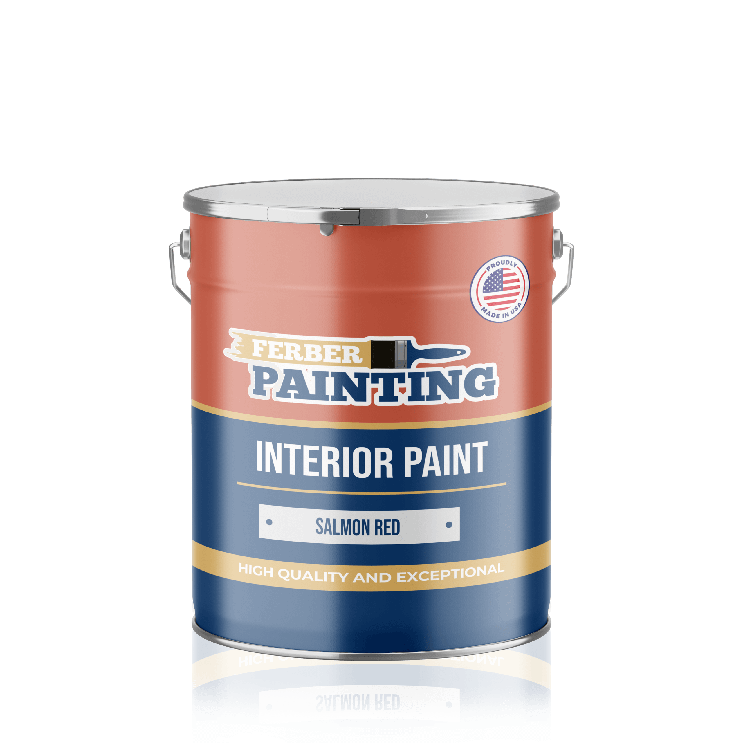 Ferber Painting interiørmaling lakserød veggmaling matt
