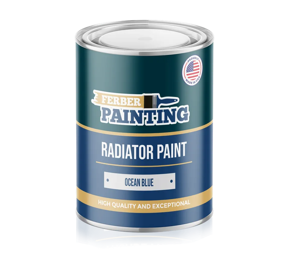 Ferber Painting Radiator Paint radiatormaling ocean blue