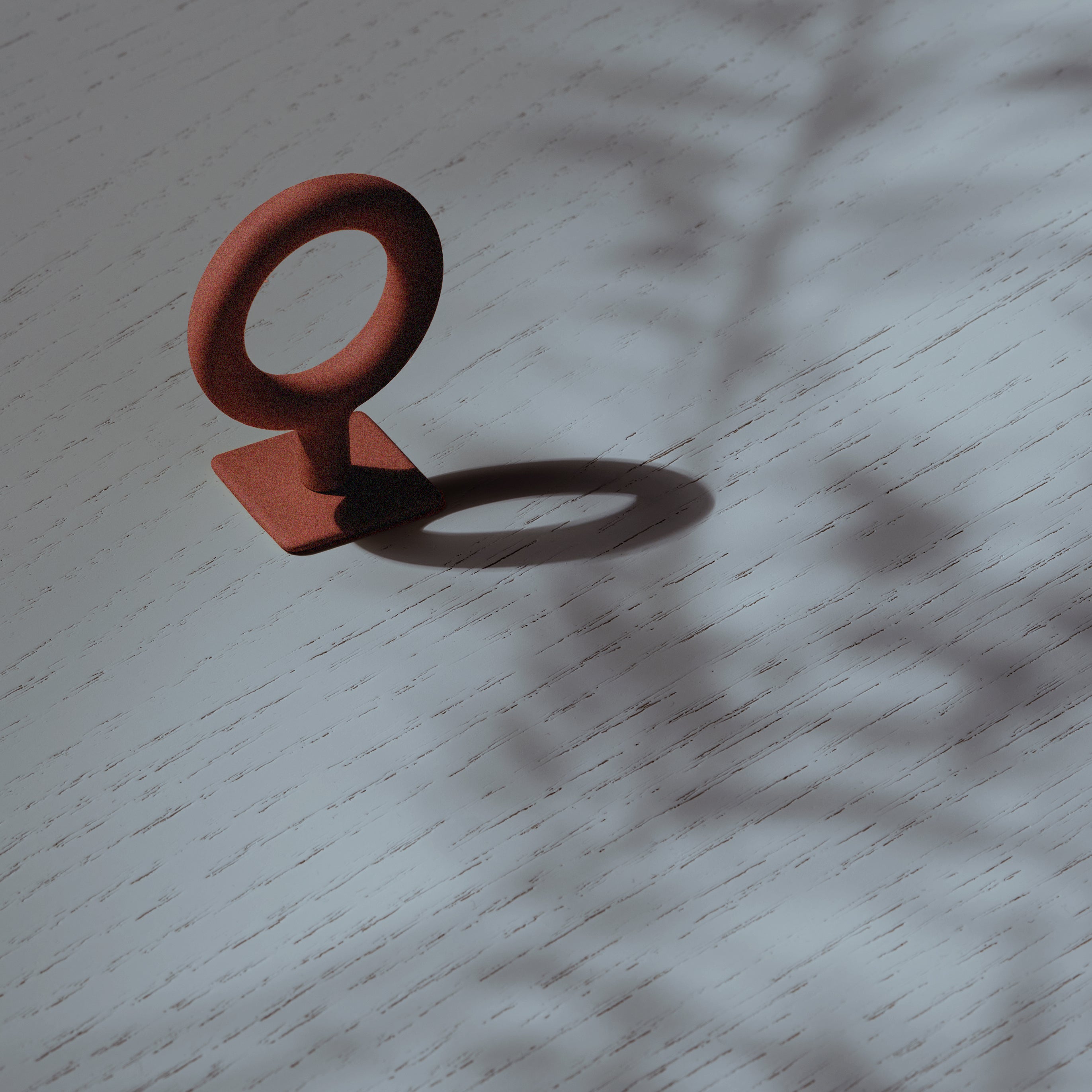 Toniton Key håndtak Reddish Brown matt rødbrun