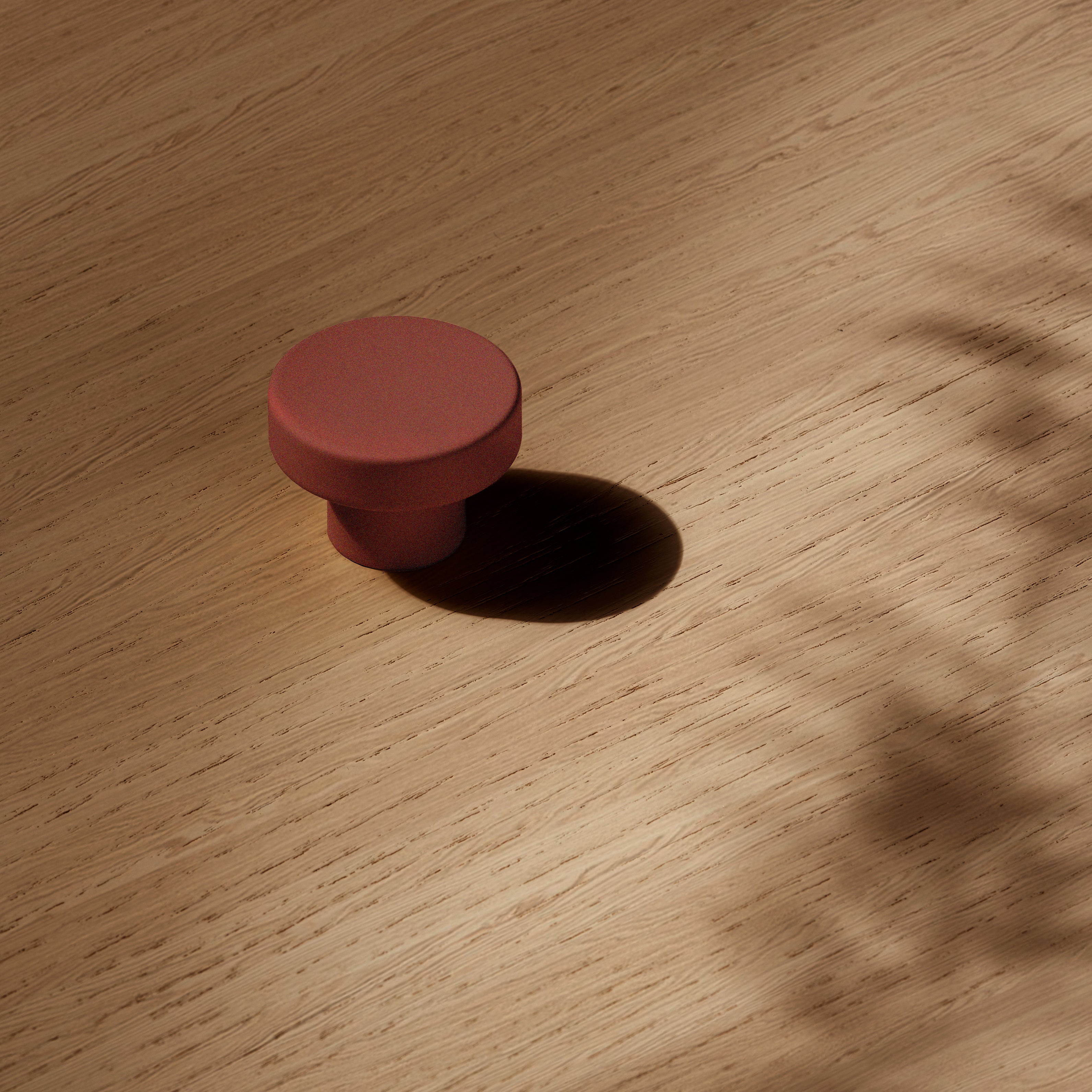 Toniton Circular Reddish Brown knott matt rødbrun