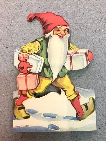 Ovolin Julmotiv papirbord julerød