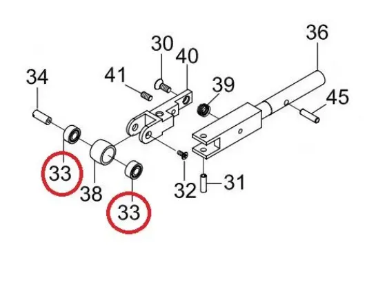 Acuro del 33 kulelager båndsliper 2 stk